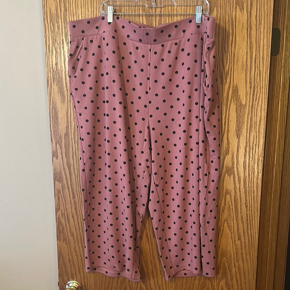Torrid Pink Polka Dot Pants